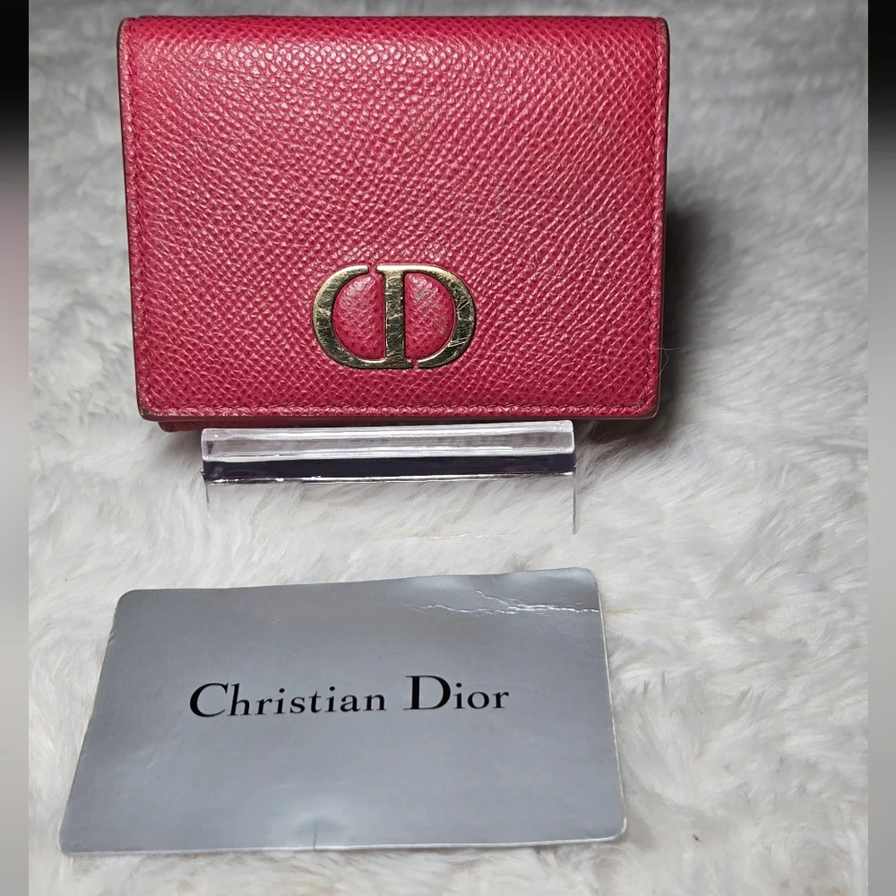 Christian Dior Trifold Wallet Montaigne 30 CD EUC